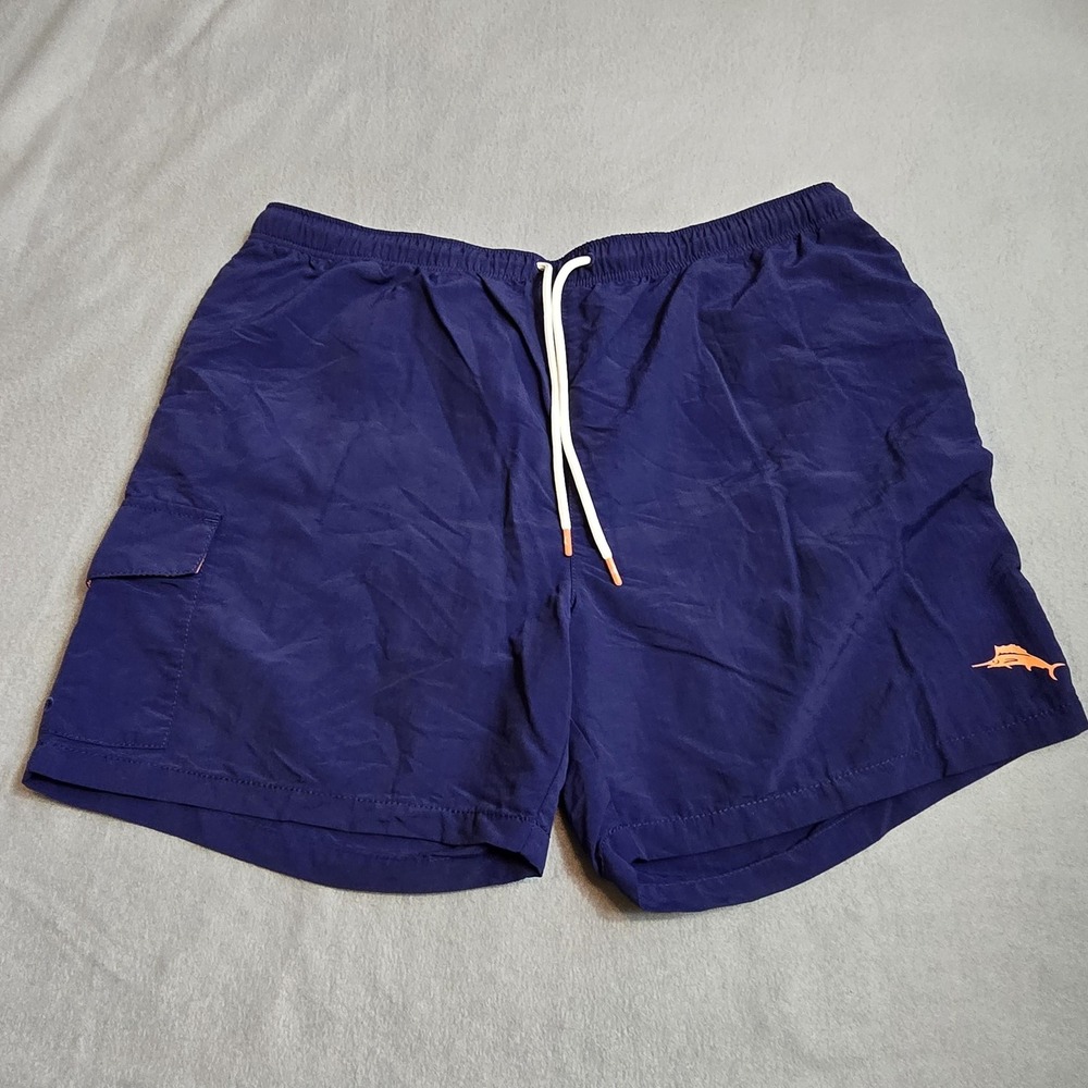 Tommy Bahama Shorts Mens‎ XL Blue Swim Trunks Nylon Mesh Lined 6 Inseam